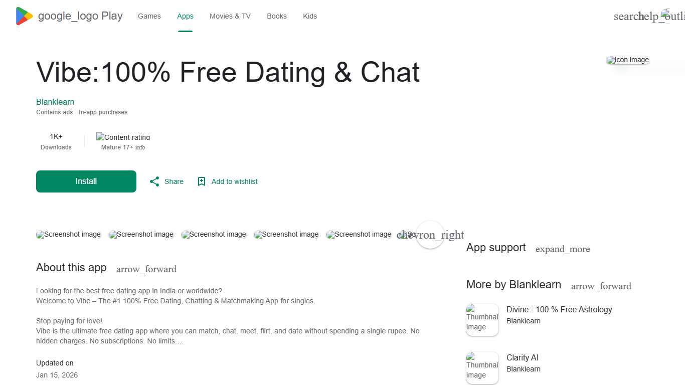 Vibe:100% Free Dating & Chat - Apps on Google Play